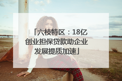 六枝特区：18亿创业担保贷款助企业发展提质加速