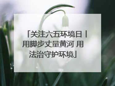 关注六五环境日丨用脚步丈量黄河 用法治守护环境
