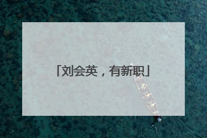 刘会英，有新职