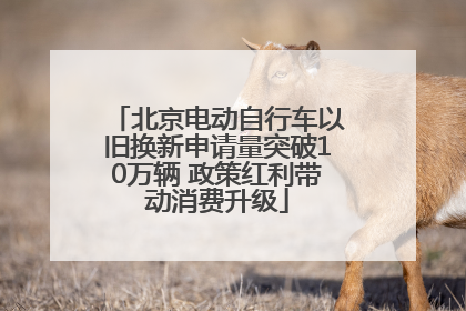 北京电动自行车以旧换新申请量突破10万辆 政策红利带动消费升级