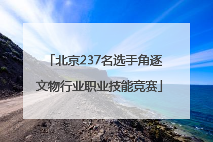 北京237名选手角逐文物行业职业技能竞赛