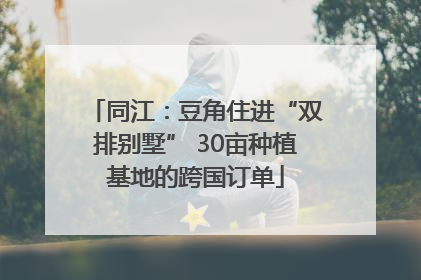 同江：豆角住进“双排别墅” 30亩种植基地的跨国订单