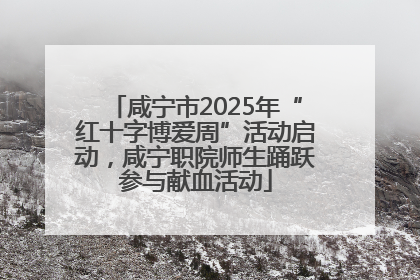 咸宁市2025年“红十字博爱周”活动启动，咸宁职院师生踊跃参与献血活动