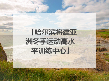 哈尔滨将建亚洲冬季运动高水平训练中心