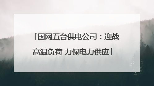 国网五台供电公司：迎战高温负荷 力保电力供应