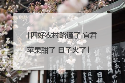 四好农村路通了 宜君苹果甜了 日子火了