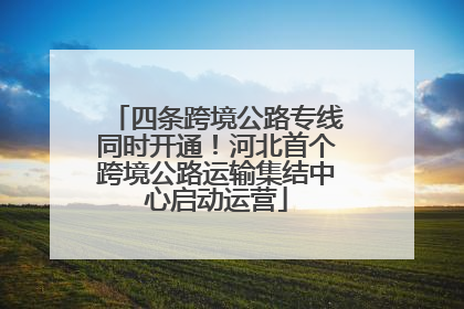 四条跨境公路专线同时开通！河北首个跨境公路运输集结中心启动运营