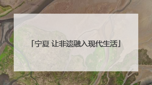 宁夏 让非遗融入现代生活