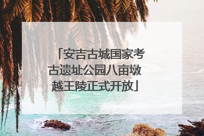 安吉古城国家考古遗址公园八亩墩越王陵正式开放