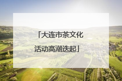 大连市茶文化活动高潮迭起