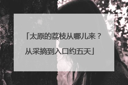 太原的荔枝从哪儿来？从采摘到入口约五天