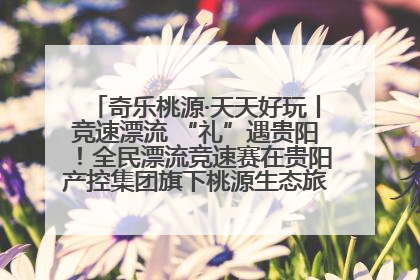 奇乐桃源·天天好玩丨竞速漂流 “礼”遇贵阳！全民漂流竞速赛在贵阳产控集团旗下桃源生态旅游度假区举行