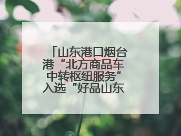 山东港口烟台港“北方商品车中转枢纽服务”入选“好品山东”品牌名单