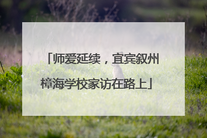 师爱延续，宜宾叙州樟海学校家访在路上