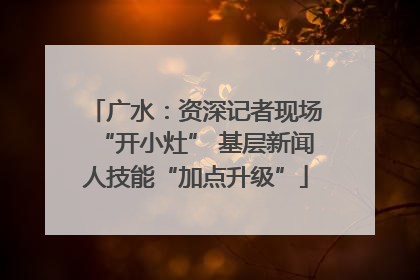 广水：资深记者现场“开小灶” 基层新闻人技能“加点升级”