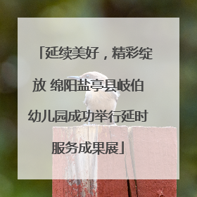 延续美好，精彩绽放 绵阳盐亭县岐伯幼儿园成功举行延时服务成果展