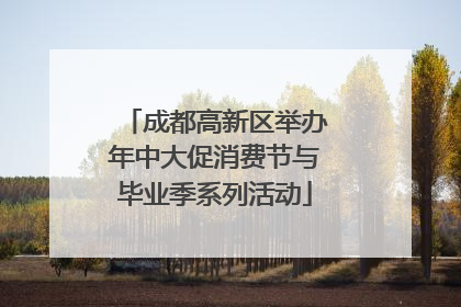 成都高新区举办年中大促消费节与毕业季系列活动