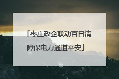 枣庄政企联动百日清障保电力通道平安