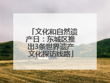 文化和自然遗产日：东城区推出3条世界遗产文化探访线路