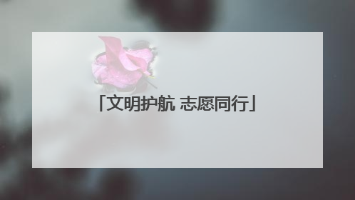 文明护航 志愿同行