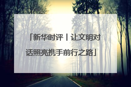 新华时评丨让文明对话照亮携手前行之路