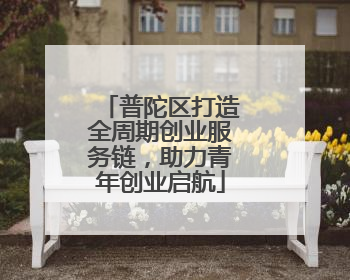 普陀区打造全周期创业服务链，助力青年创业启航