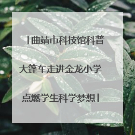 曲靖市科技馆科普大篷车走进金龙小学点燃学生科学梦想