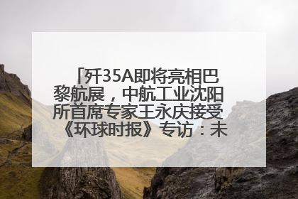 歼35A即将亮相巴黎航展，中航工业沈阳所首席专家王永庆接受《环球时报》专访：未来数量可以有很多