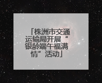株洲市交通运输局开展“银龄端午福满情”活动