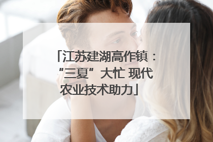 江苏建湖高作镇：“三夏”大忙 现代农业技术助力