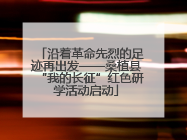 沿着革命先烈的足迹再出发——桑植县“我的长征”红色研学活动启动