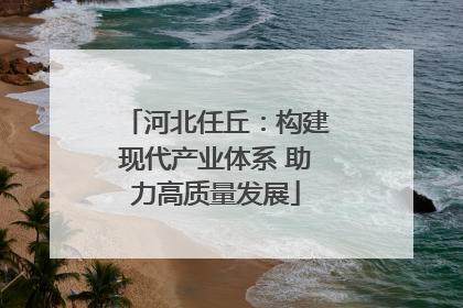 河北任丘：构建现代产业体系 助力高质量发展