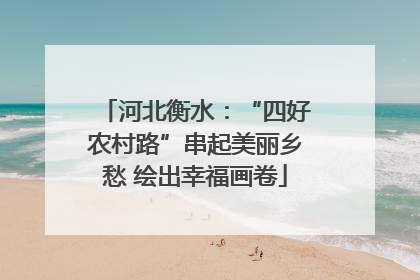 河北衡水：“四好农村路”串起美丽乡愁 绘出幸福画卷