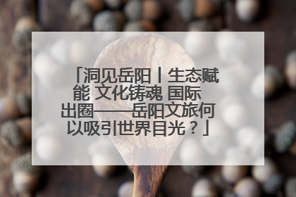 洞见岳阳丨生态赋能 文化铸魂 国际出圈——岳阳文旅何以吸引世界目光？