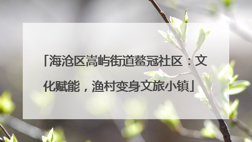 海沧区嵩屿街道鳌冠社区：文化赋能，渔村变身文旅小镇