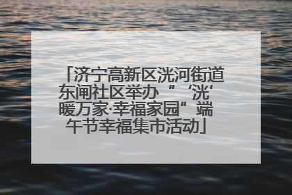 济宁高新区洸河街道东闸社区举办“‘洸’暖万家·幸福家园”端午节幸福集市活动