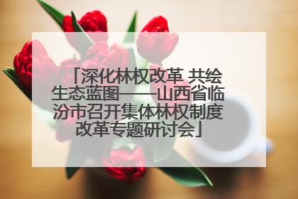 深化林权改革 共绘生态蓝图——山西省临汾市召开集体林权制度改革专题研讨会