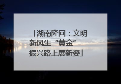 湖南隆回：文明新风生“黄金” 振兴路上展新姿