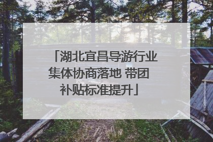 湖北宜昌导游行业集体协商落地 带团补贴标准提升