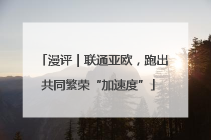 漫评｜联通亚欧，跑出共同繁荣“加速度”