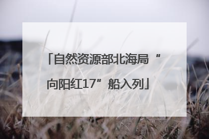 自然资源部北海局“向阳红17”船入列