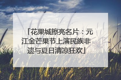 花果城擦亮名片：元江金芒果节上演民族非遗与夏日清凉狂欢