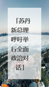 苏丹新总理呼吁举行全面政治对话