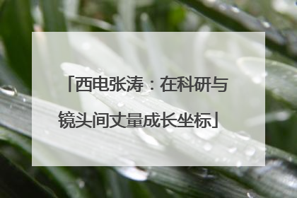 西电张涛：在科研与镜头间丈量成长坐标