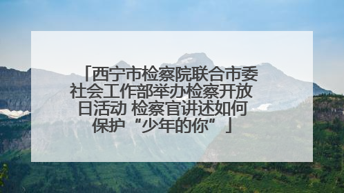 西宁市检察院联合市委社会工作部举办检察开放日活动 检察官讲述如何保护“少年的你”