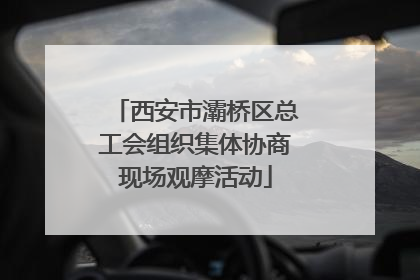 西安市灞桥区总工会组织集体协商现场观摩活动