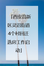 西安高新区灵沼街道4个村回迁选房工作启动