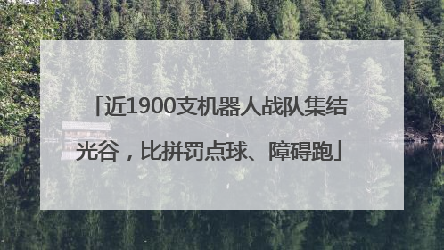 近1900支机器人战队集结光谷，比拼罚点球、障碍跑