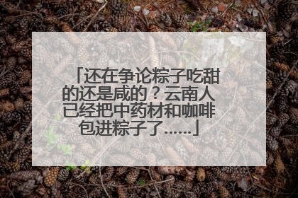 还在争论粽子吃甜的还是咸的？云南人已经把中药材和咖啡包进粽子了……