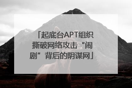 起底台APT组织 撕破网络攻击“闹剧”背后的阴谋网